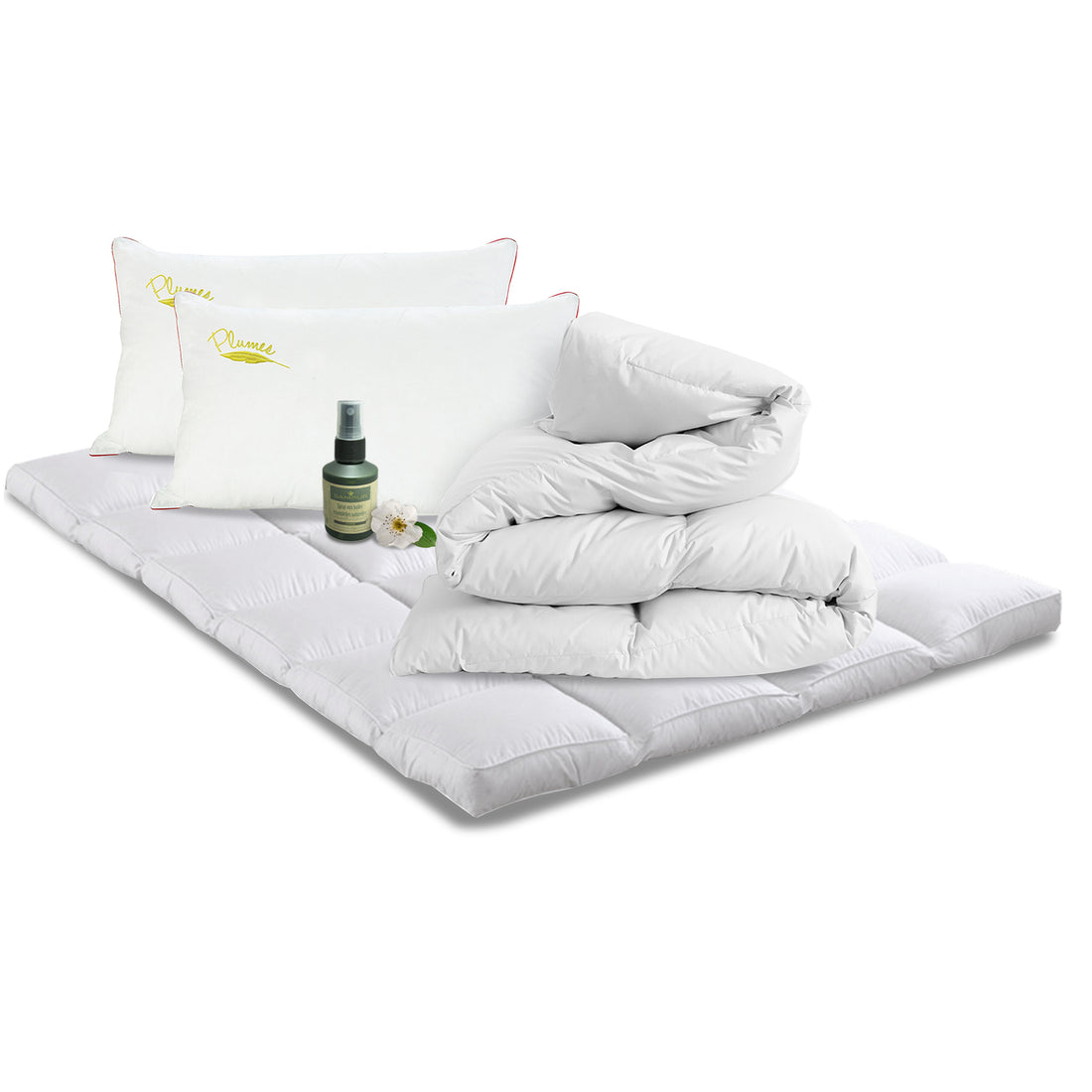 Pack Plume : Surmatelas + Couette + Oreiller