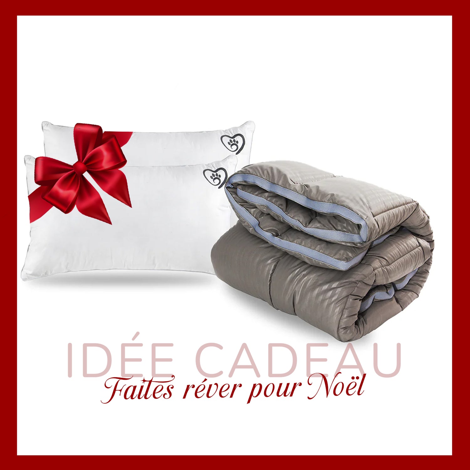 Pack Promo Rubis : Couette &amp; Oreiller 40 x 70 cm