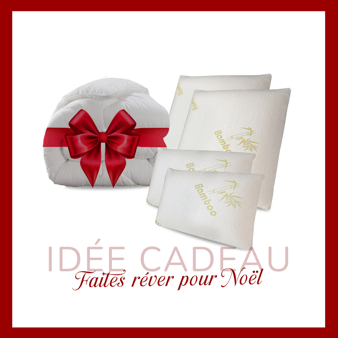 Pack Promo Diamant : Couette &amp; Oreiller 40 x 70 cm / 60 x 60 cm