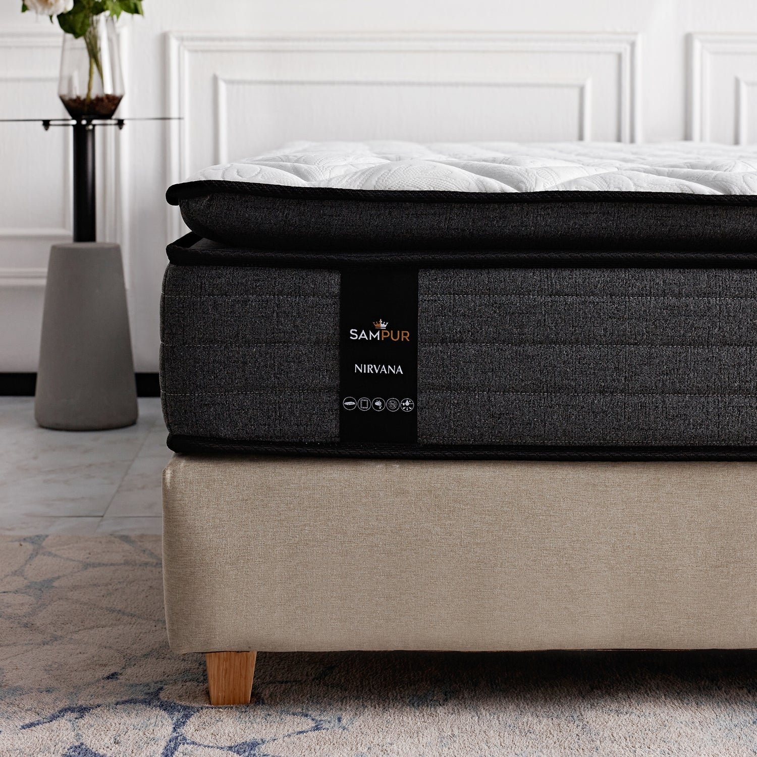 Matelas Nirvana : Mémoire de forme, Ressorts et Latex