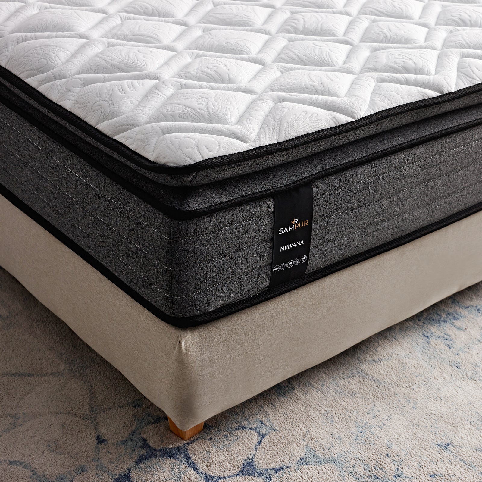 Matelas Nirvana : Mémoire de forme, Ressorts et Latex