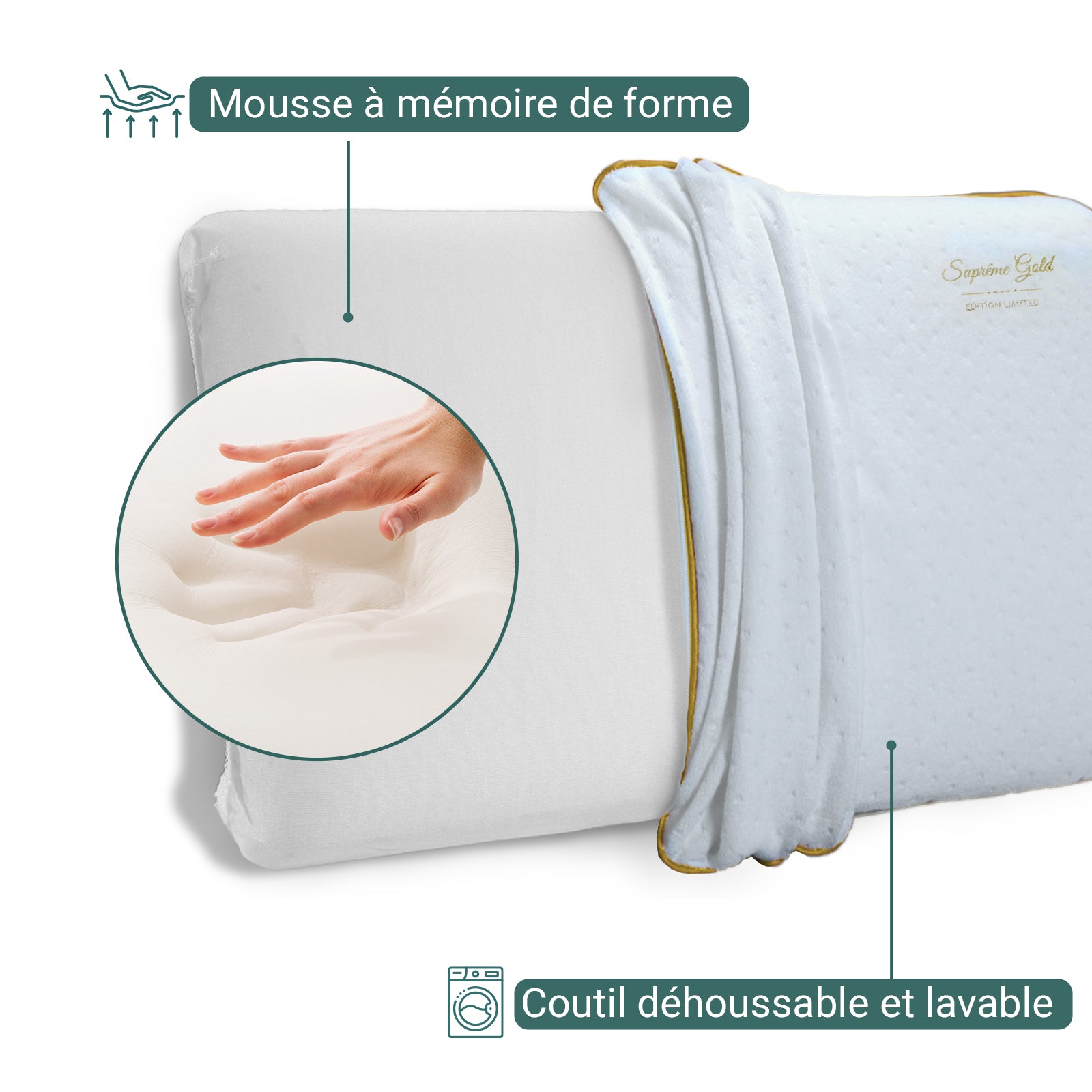 Pack Promo Emeraude : Couette &amp; Oreiller 40 x 70 cm