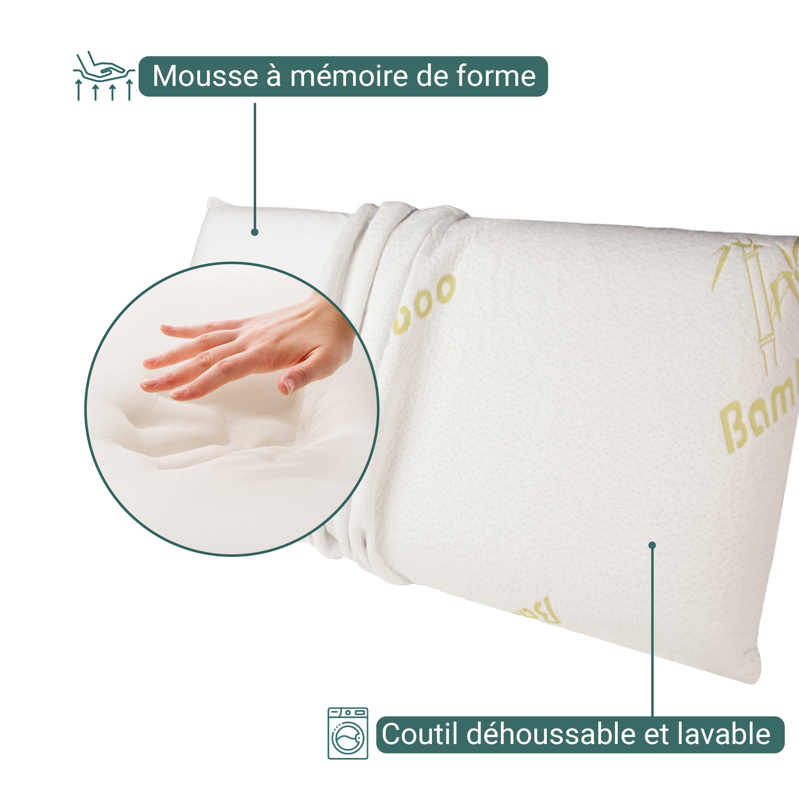 Pack Promo Diamant : Couette + Oreiller 40x70 et 60x60 + Traversin