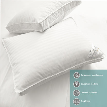 Pack Promo Luxe : Surmatelas + Couette &amp; Oreillers