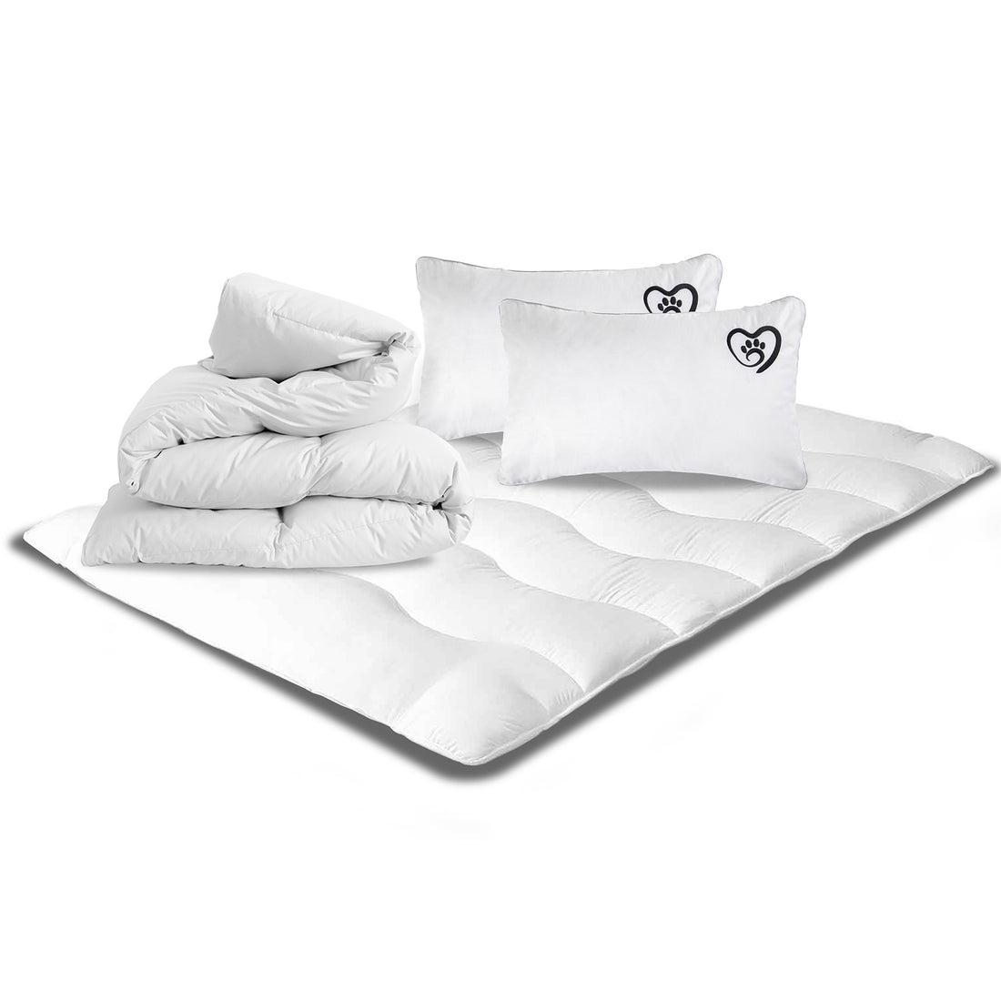 Pack Nuage : Surmatelas + Couette + Oreillers