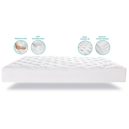 Pack Promo Luxe : Surmatelas + Couette &amp; Oreillers