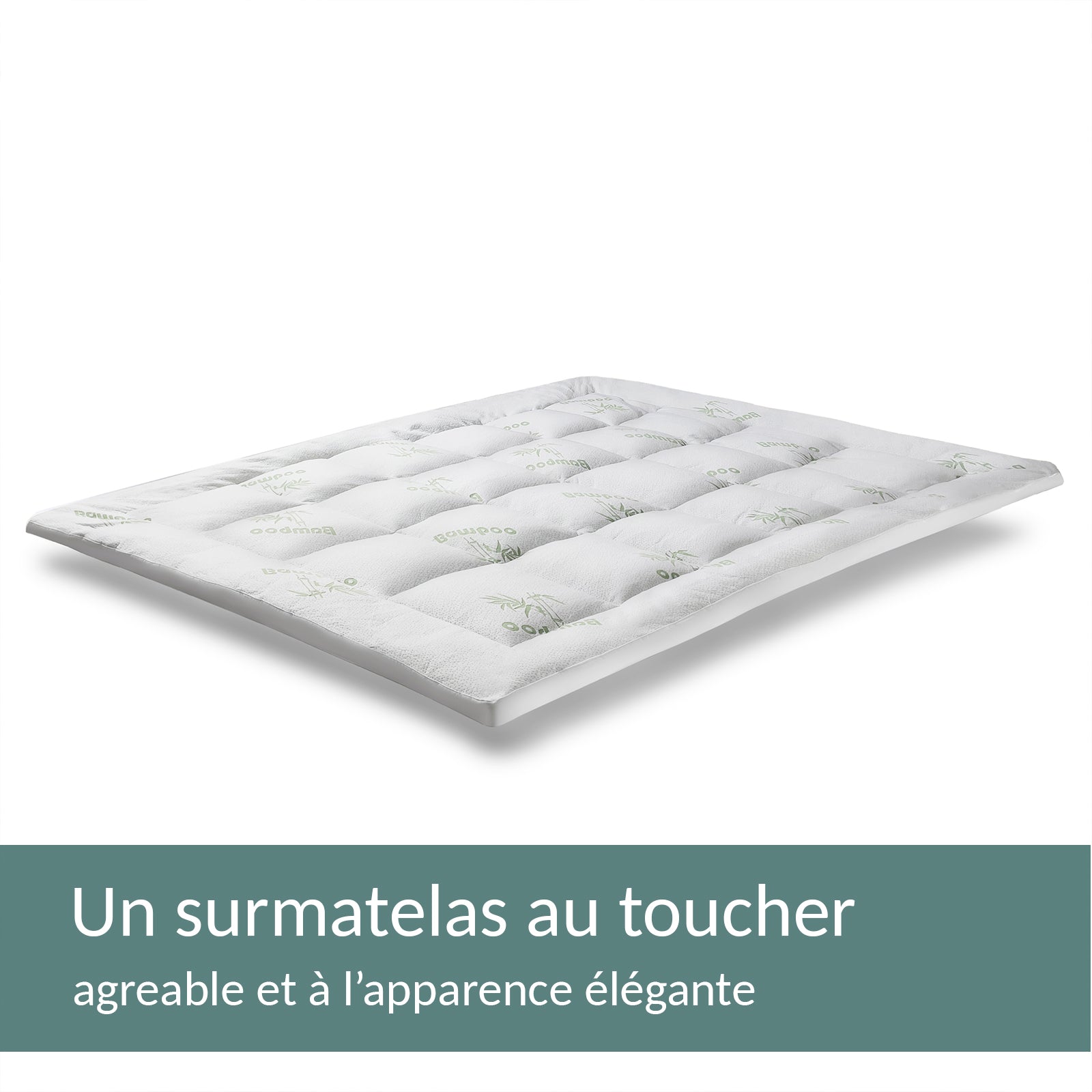 Surmatelas Bamboo : 100% Microfibre