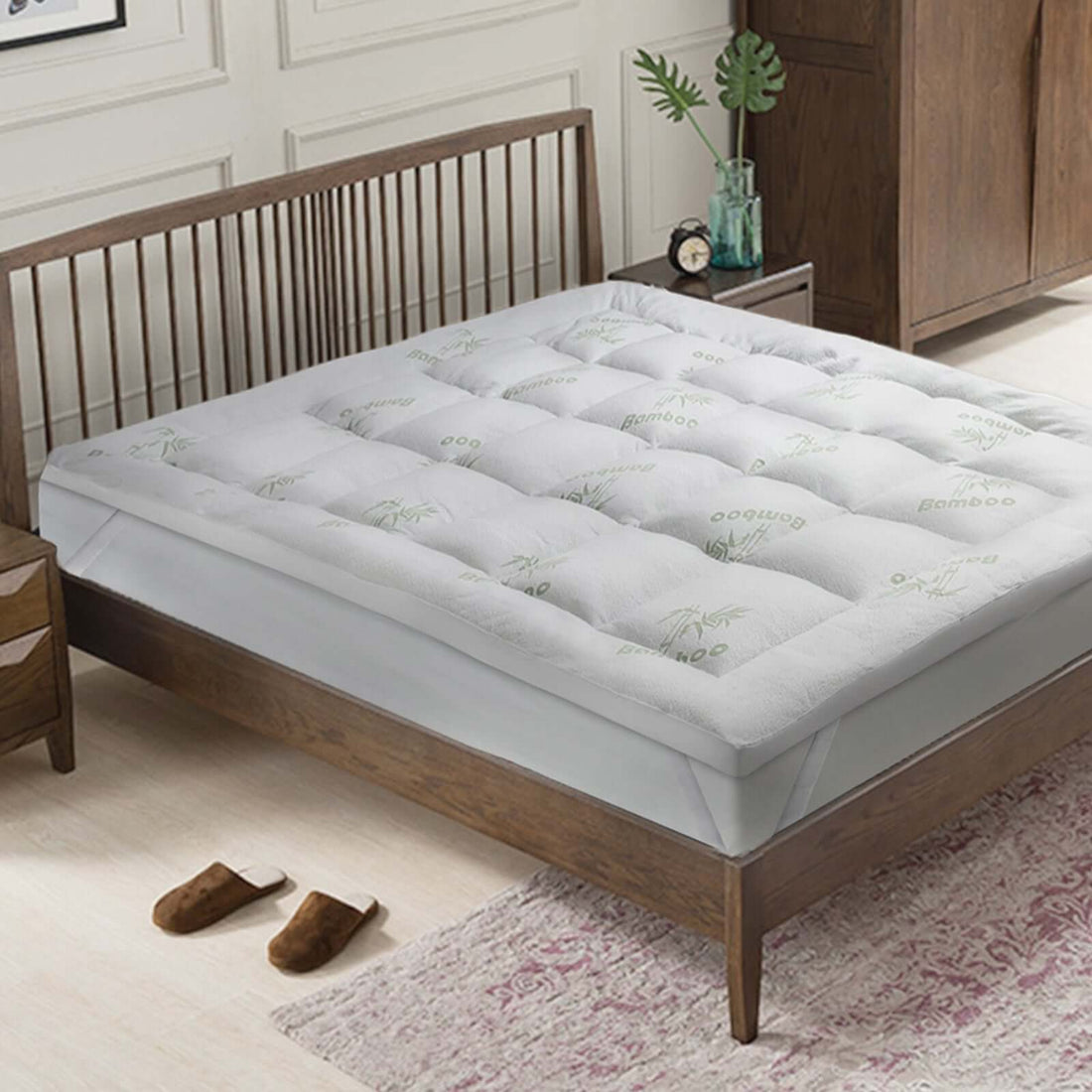 Surmatelas Bamboo : 100% Microfibre