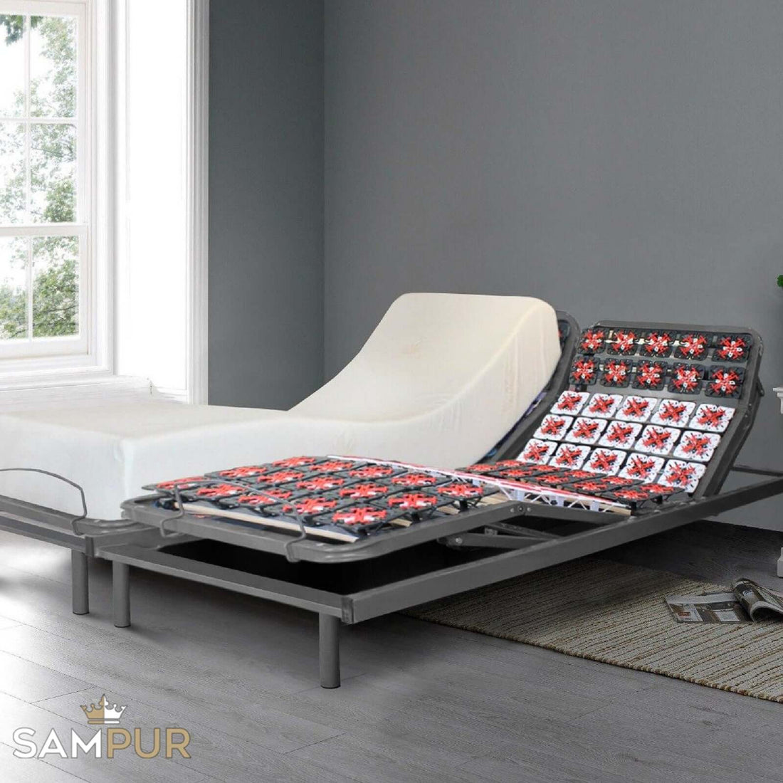 Sommier orthopédique Electrique et Matelas Technoflex